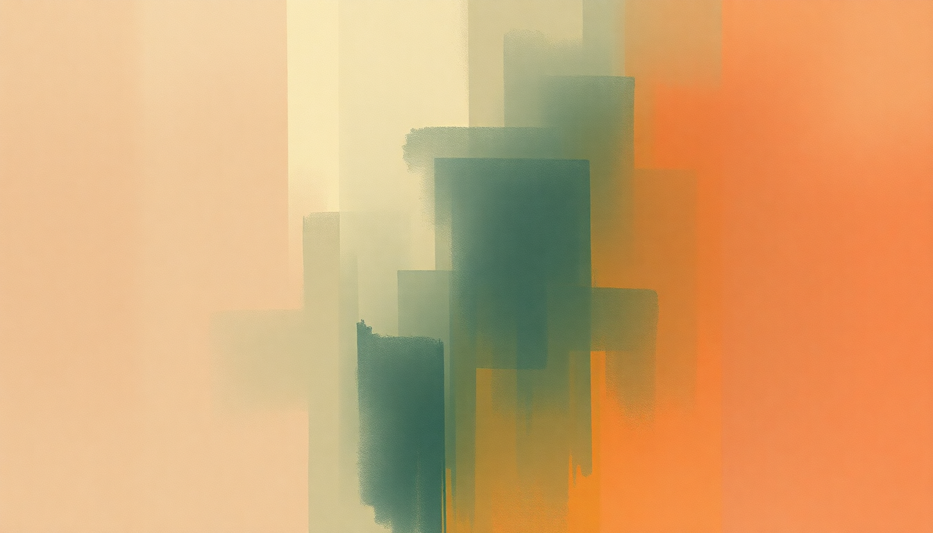 Fan-driven abstract illustration evoking the emotional arc of Sunday Rain by Foo Fighters