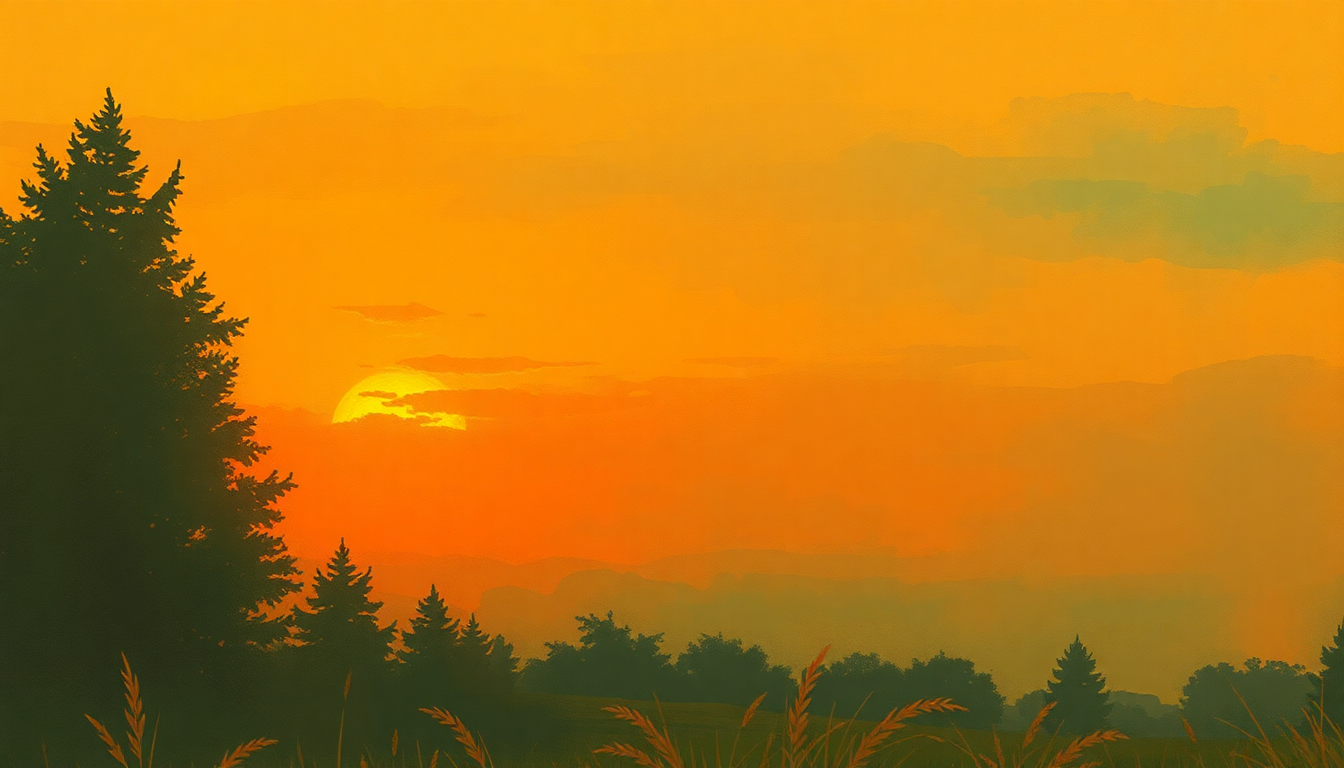 Fan-driven abstract illustration evoking the emotional arc of Sundown by Son House