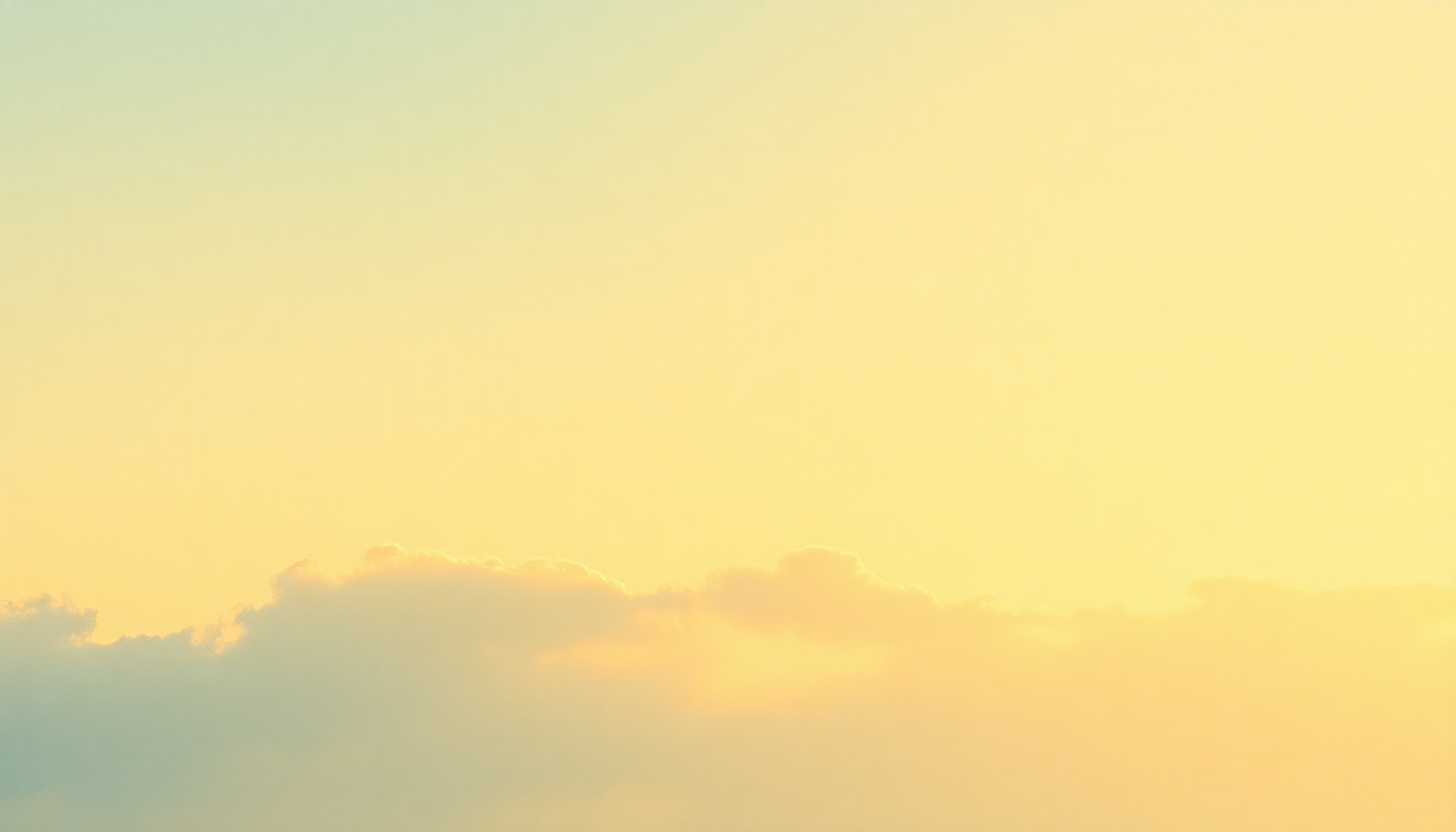 Fan-driven abstract illustration evoking the emotional arc of Sunny Skies by James Taylor