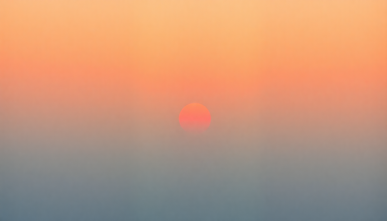 Fan-driven abstract illustration evoking the emotional arc of Sunrise by Norah Jones