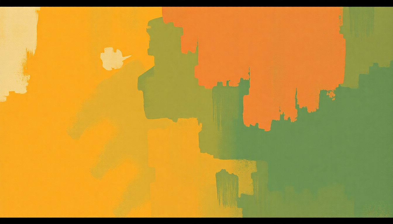 Fan-driven abstract illustration evoking the emotional arc of Superbacana by Gilberto Gil