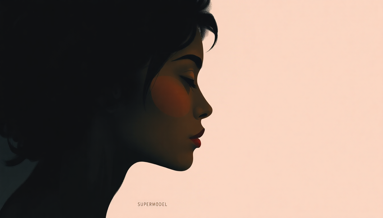 Fan-driven abstract illustration evoking the emotional arc of Supermodel by SZA