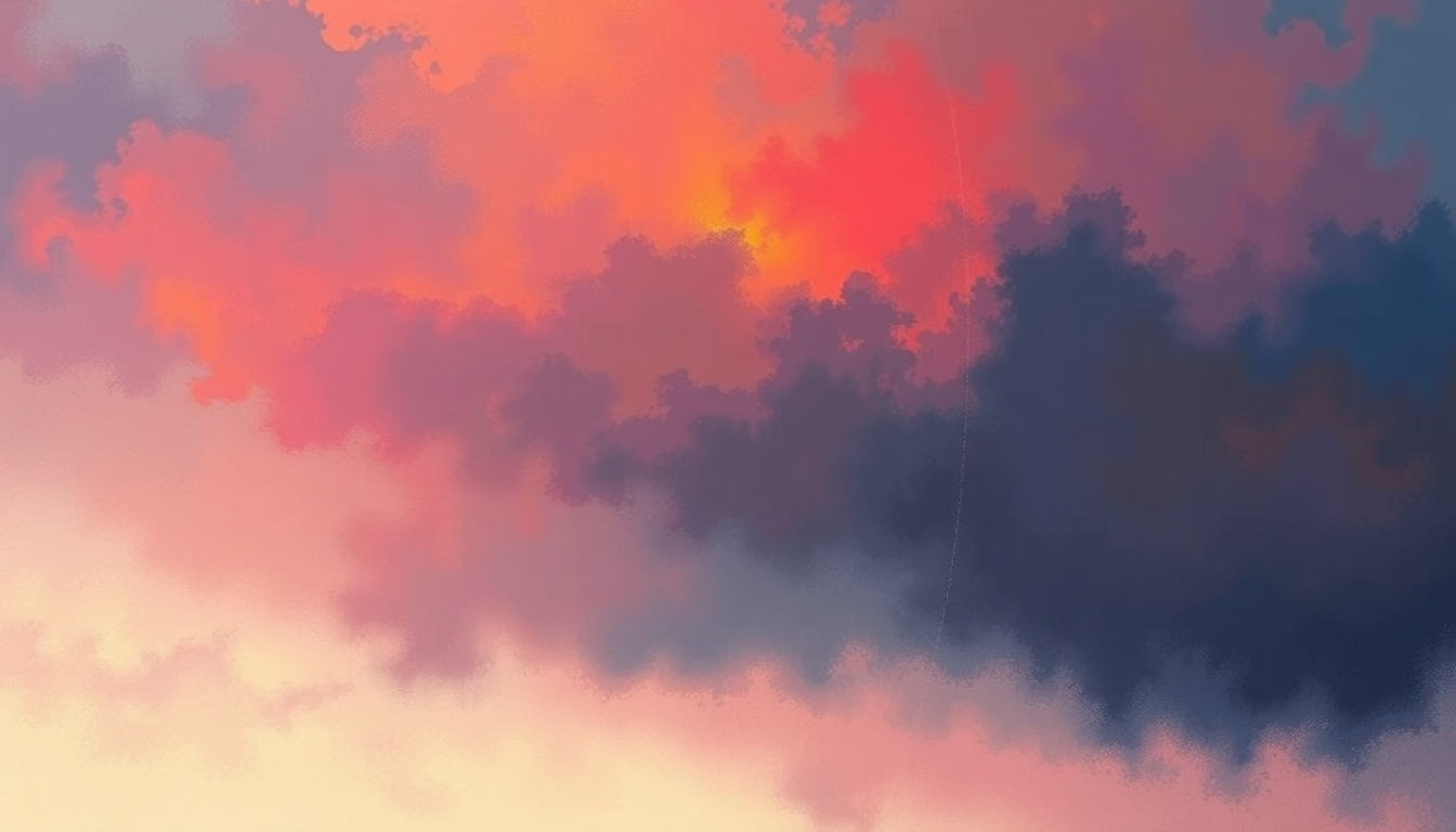 Fan-driven abstract illustration evoking the emotional arc of Superstition by Stevie Wonder