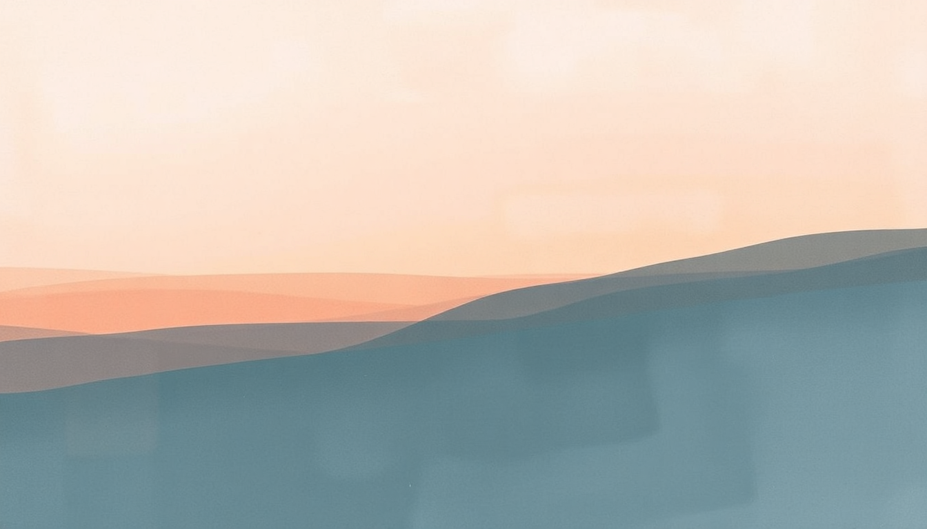 Fan-driven abstract illustration evoking the emotional arc of Surface by Bonobo