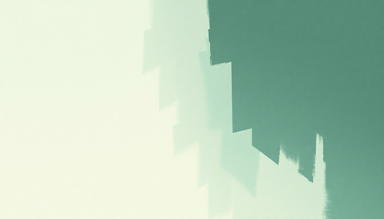 Fan-driven abstract illustration evoking the emotional arc of Surgeon by St. Vincent