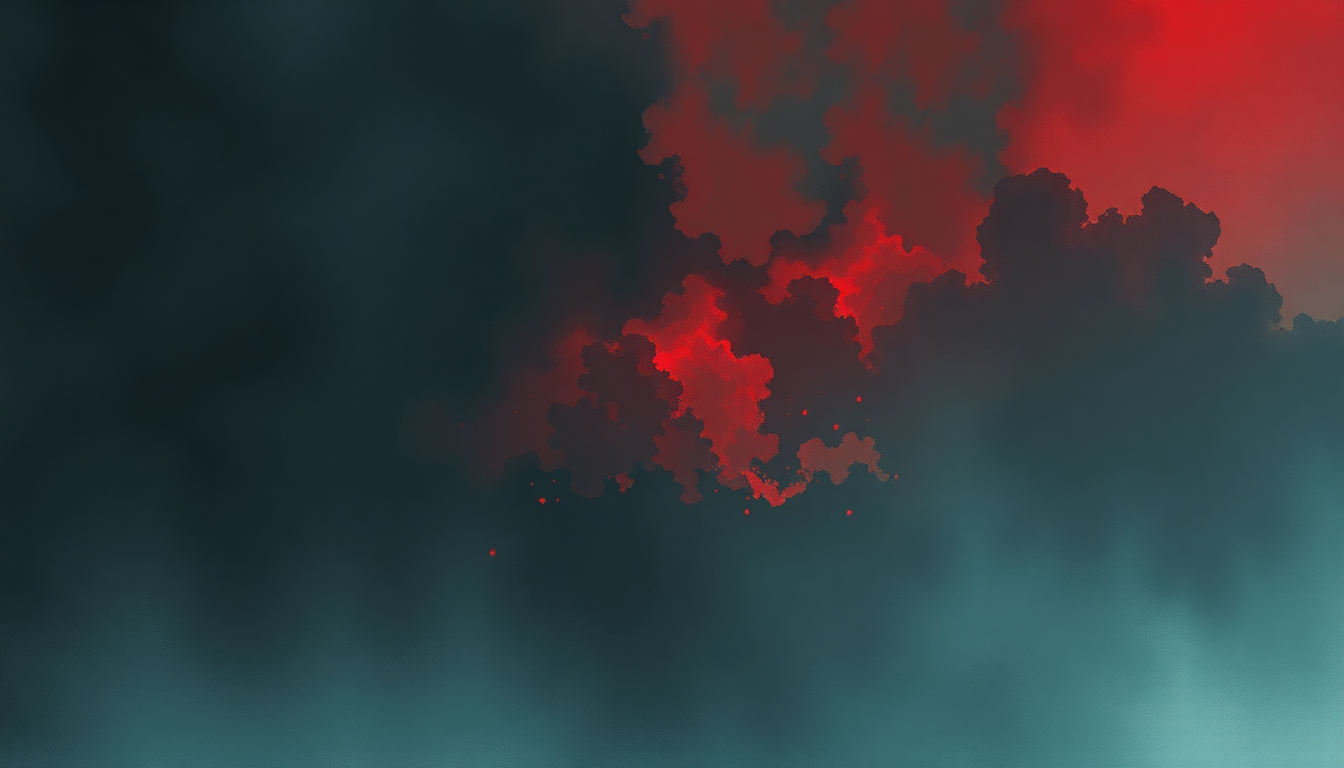 Fan-driven abstract illustration evoking the emotional arc of Survivalism by Nine Inch Nails