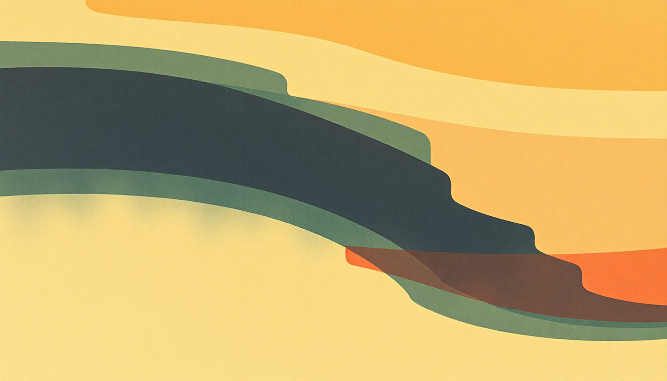 Fan-driven abstract illustration evoking the emotional arc of Suspicious Minds by Waylon Jennings