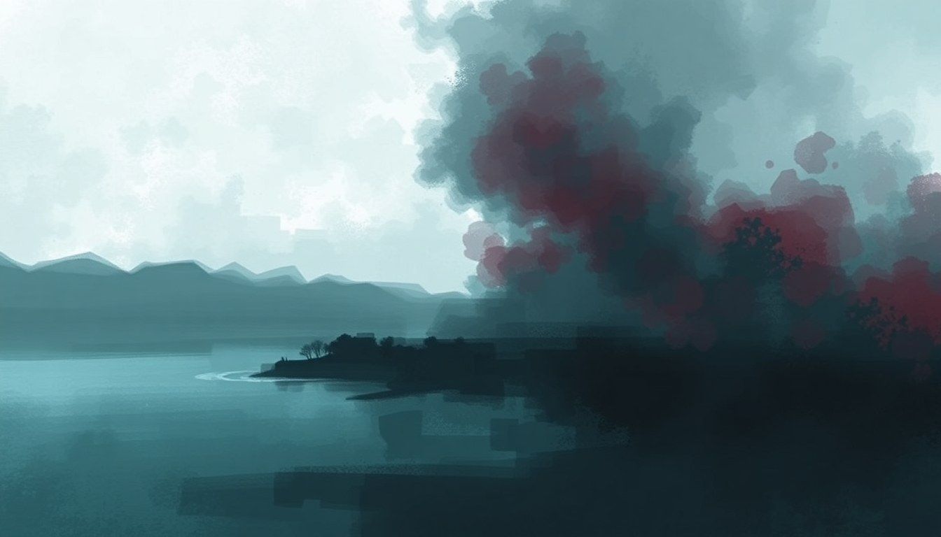 Fan-driven abstract illustration evoking the emotional arc of Swan Song by Dua Lipa