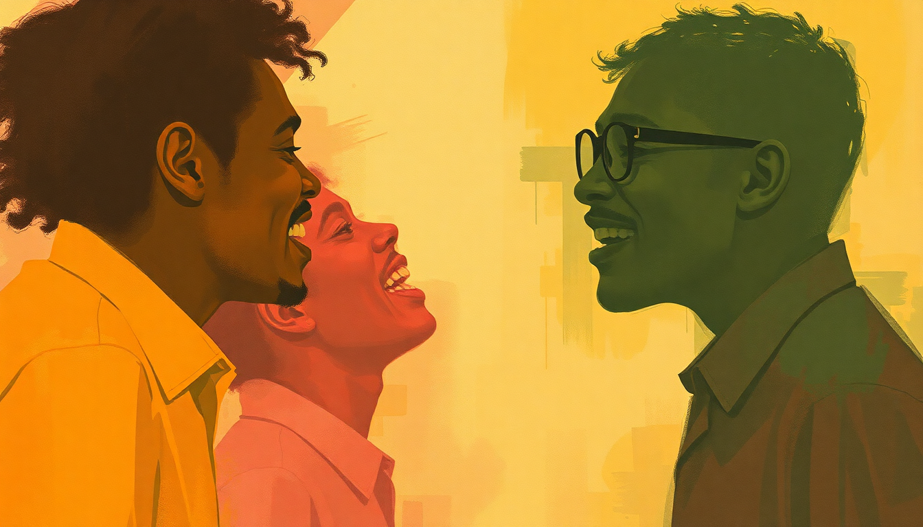 Fan-driven abstract illustration evoking the emotional arc of Sweet and Dandy by Toots and the Maytals