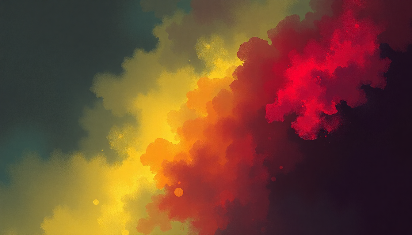 Fan-driven abstract illustration evoking the emotional arc of Sweet Child o' Mine by Guns N' Roses