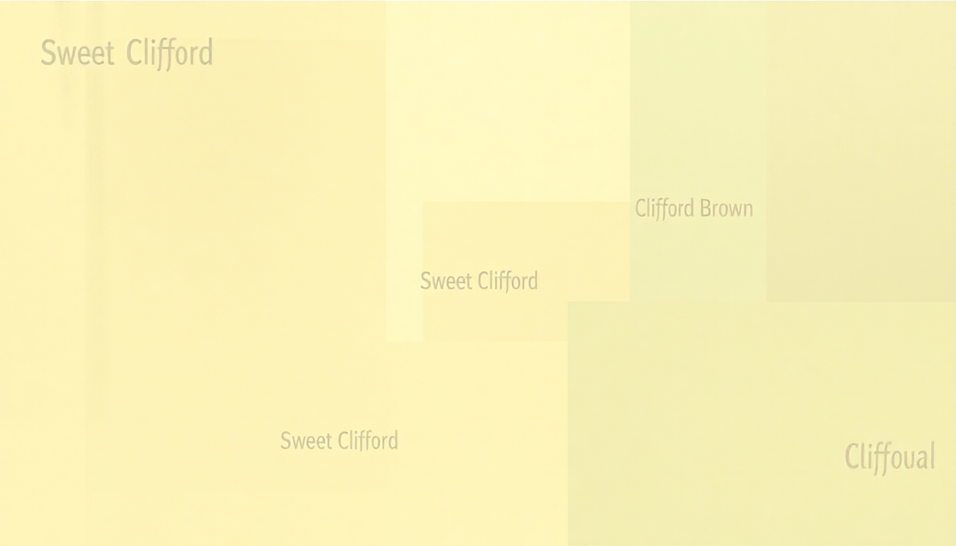 Fan-driven abstract illustration evoking the emotional arc of Sweet Clifford by Clifford Brown