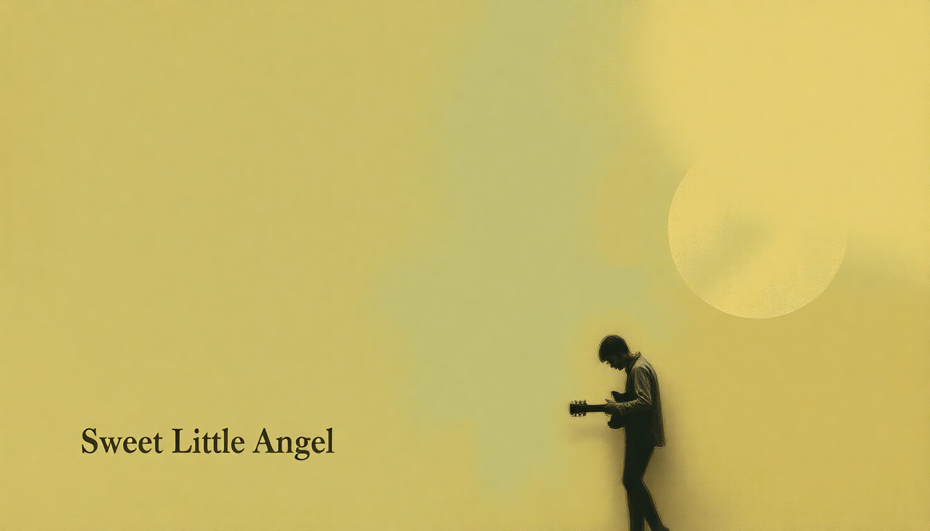 Fan-driven abstract illustration evoking the emotional arc of Sweet Little Angel by B.B. King