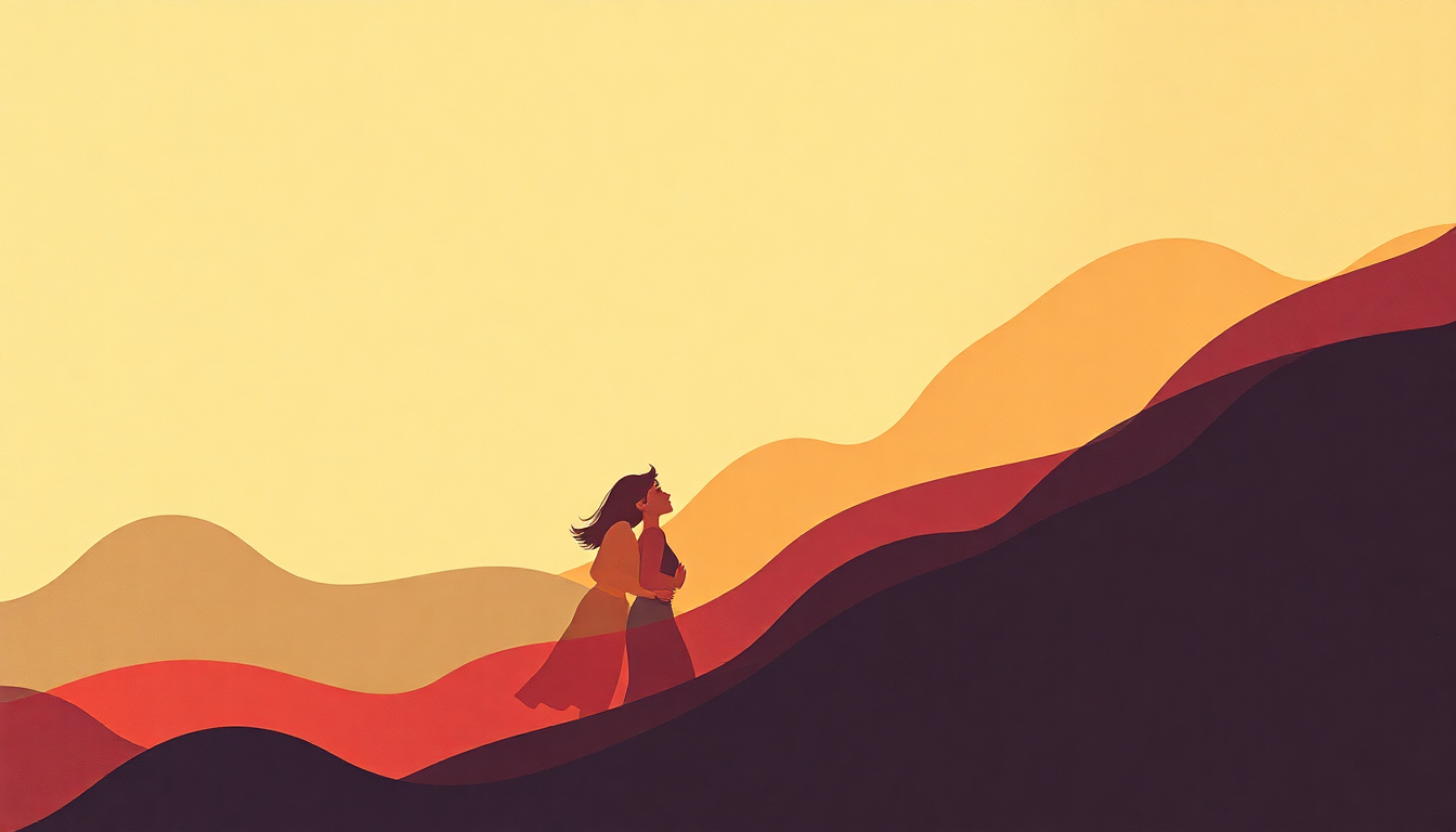 Fan-driven abstract illustration evoking the emotional arc of Sweet Sticky Thing by Ohio Players