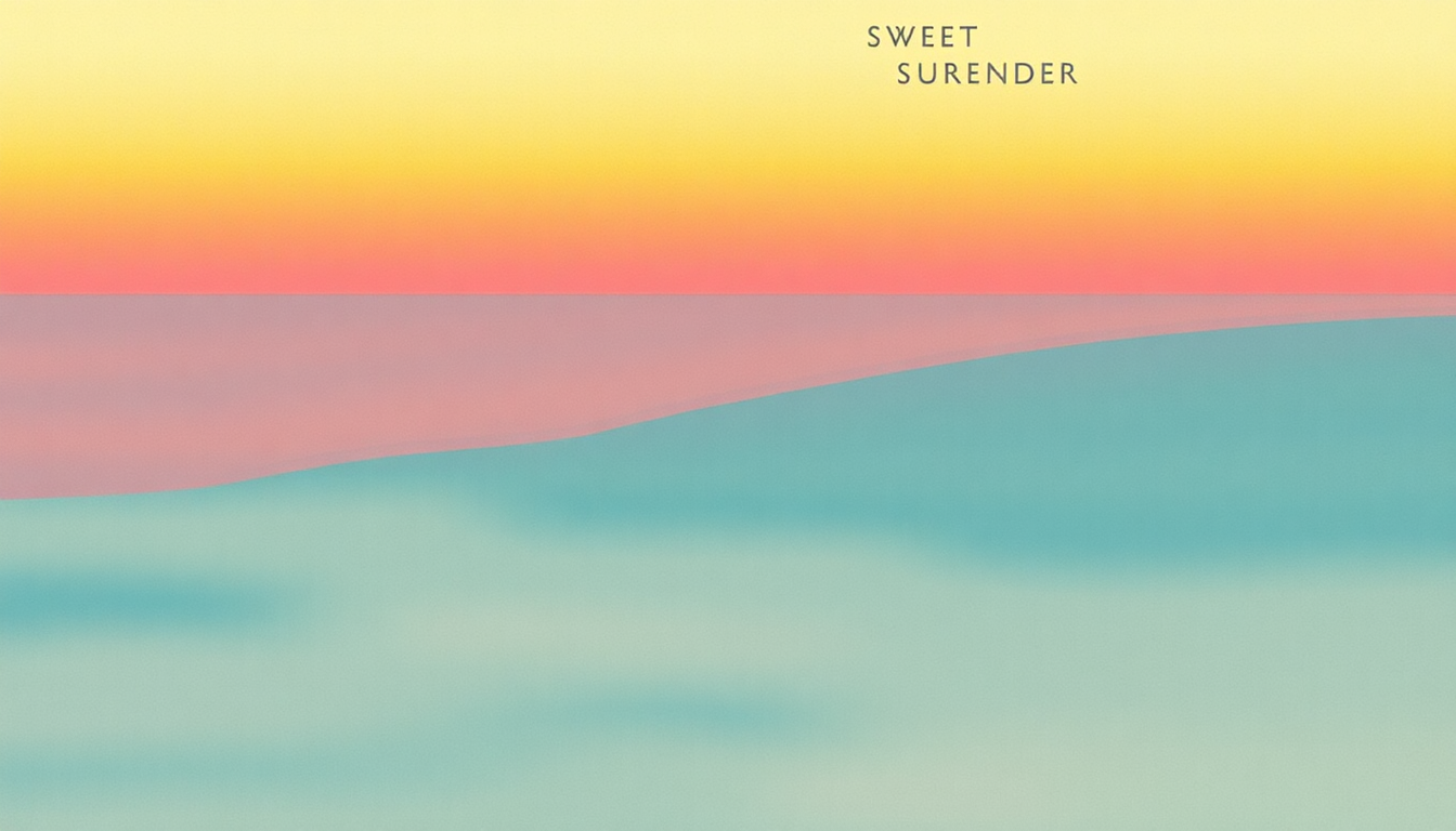 Fan-driven abstract illustration evoking the emotional arc of Sweet Surrender by Tim Buckley