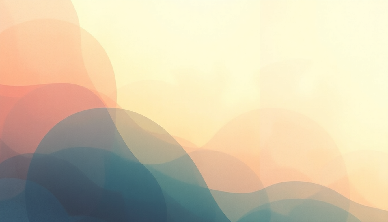 Fan-driven abstract illustration evoking the emotional arc of Sweetness and Light by Lush