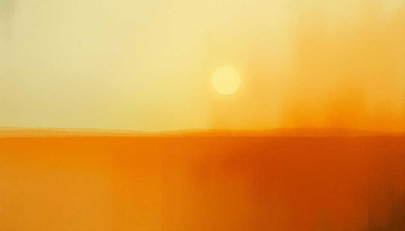 Fan-driven abstract illustration evoking the emotional arc of Symphony No 2 by Jean Sibelius