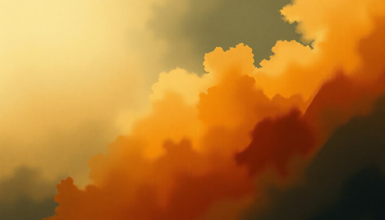 Fan-driven abstract illustration evoking the emotional arc of Symphony No. 9 by Ludwig van Beethoven