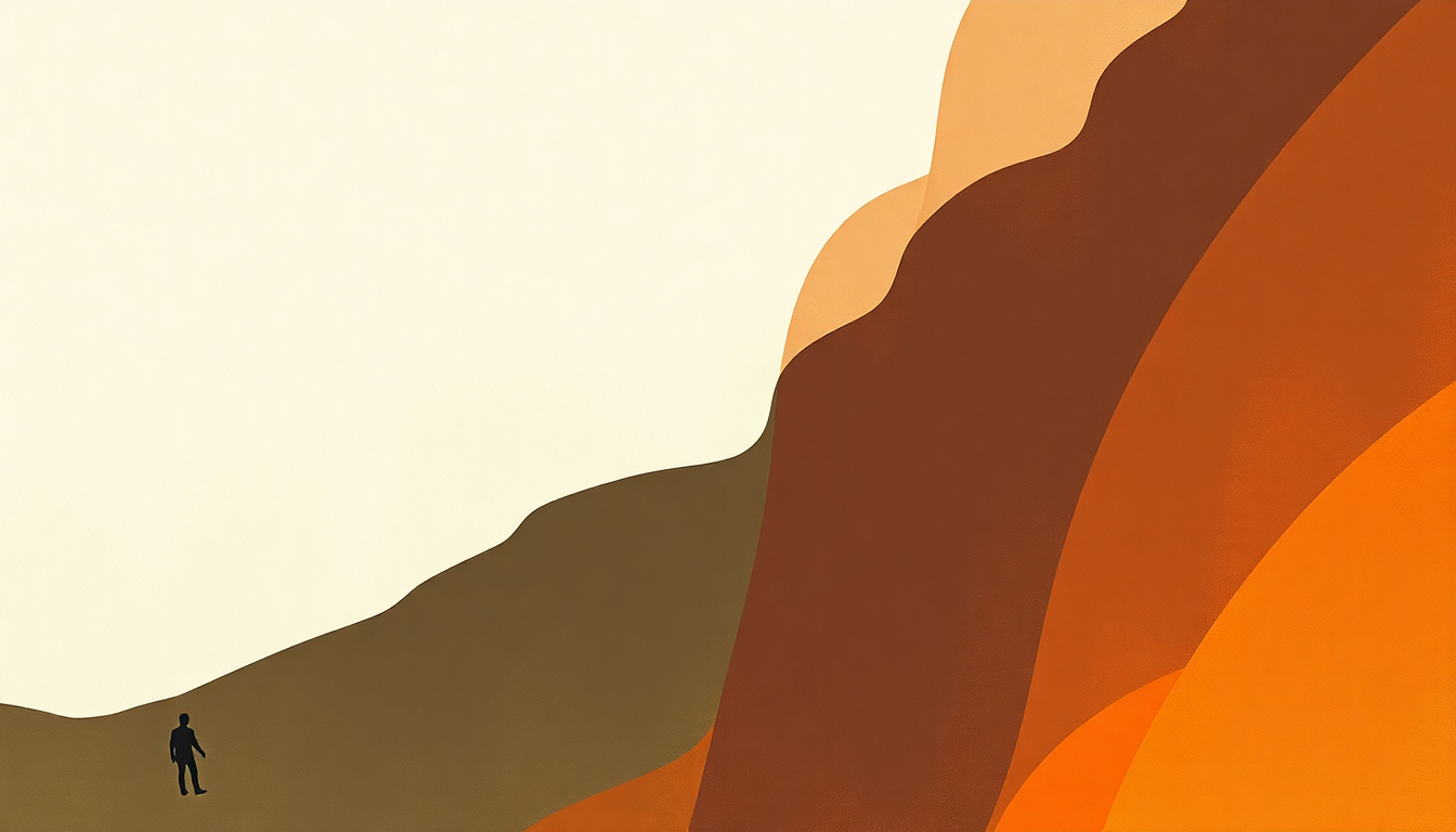 Fan-driven abstract illustration evoking the emotional arc of Take Your Time by Low