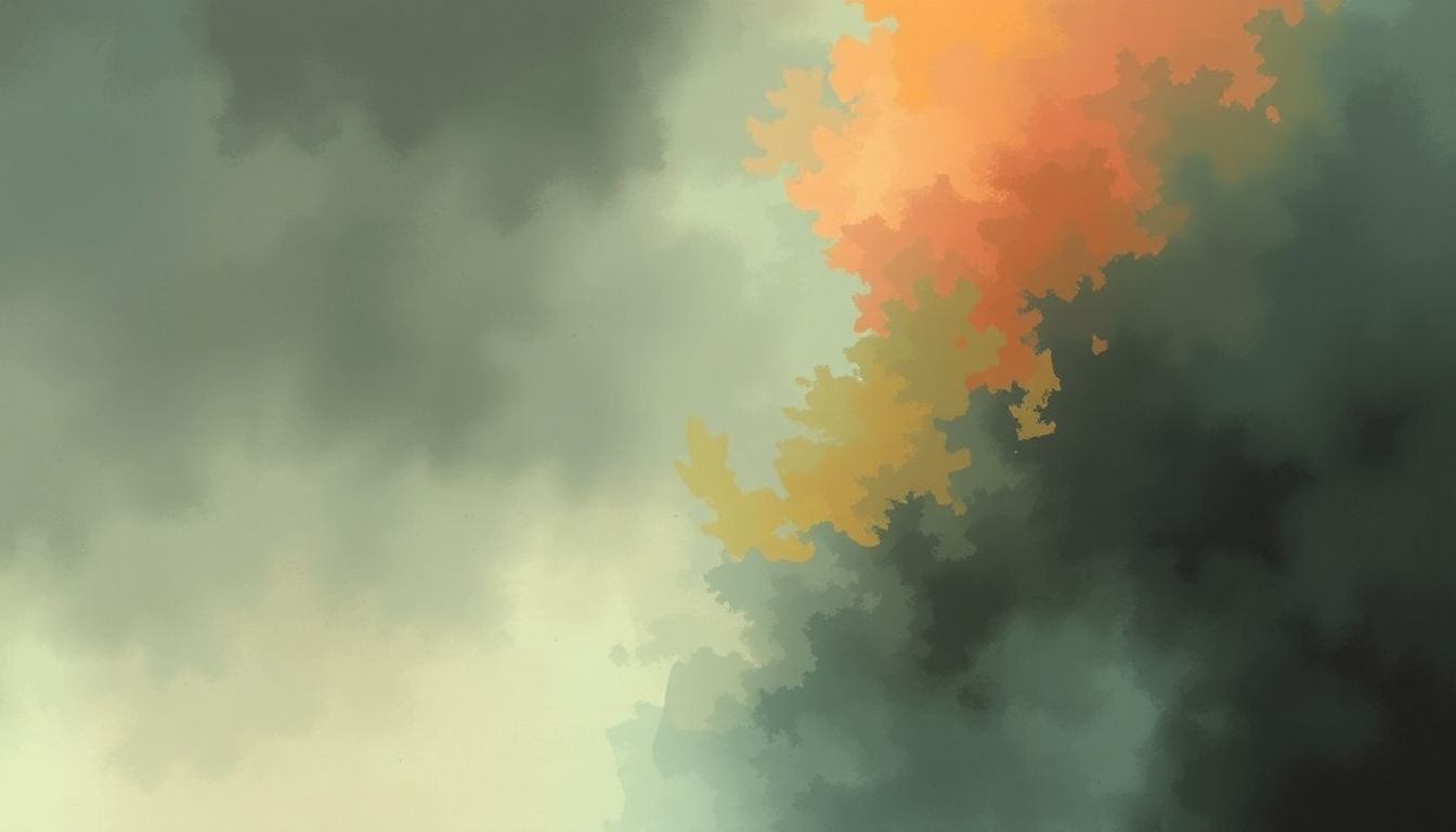 Fan-driven abstract illustration evoking the emotional arc of Taking Control by Aphex Twin