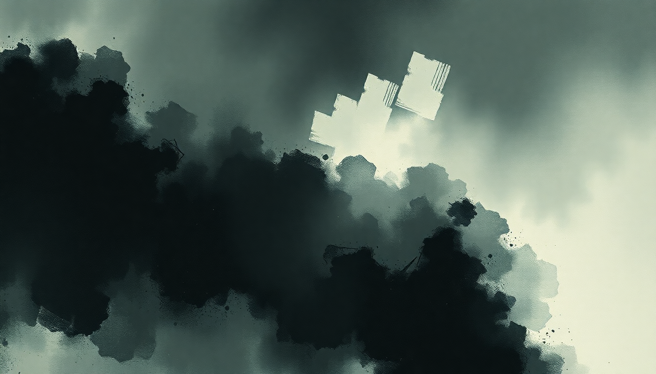 Fan-driven abstract illustration evoking the emotional arc of Taking Me Back by Jack White