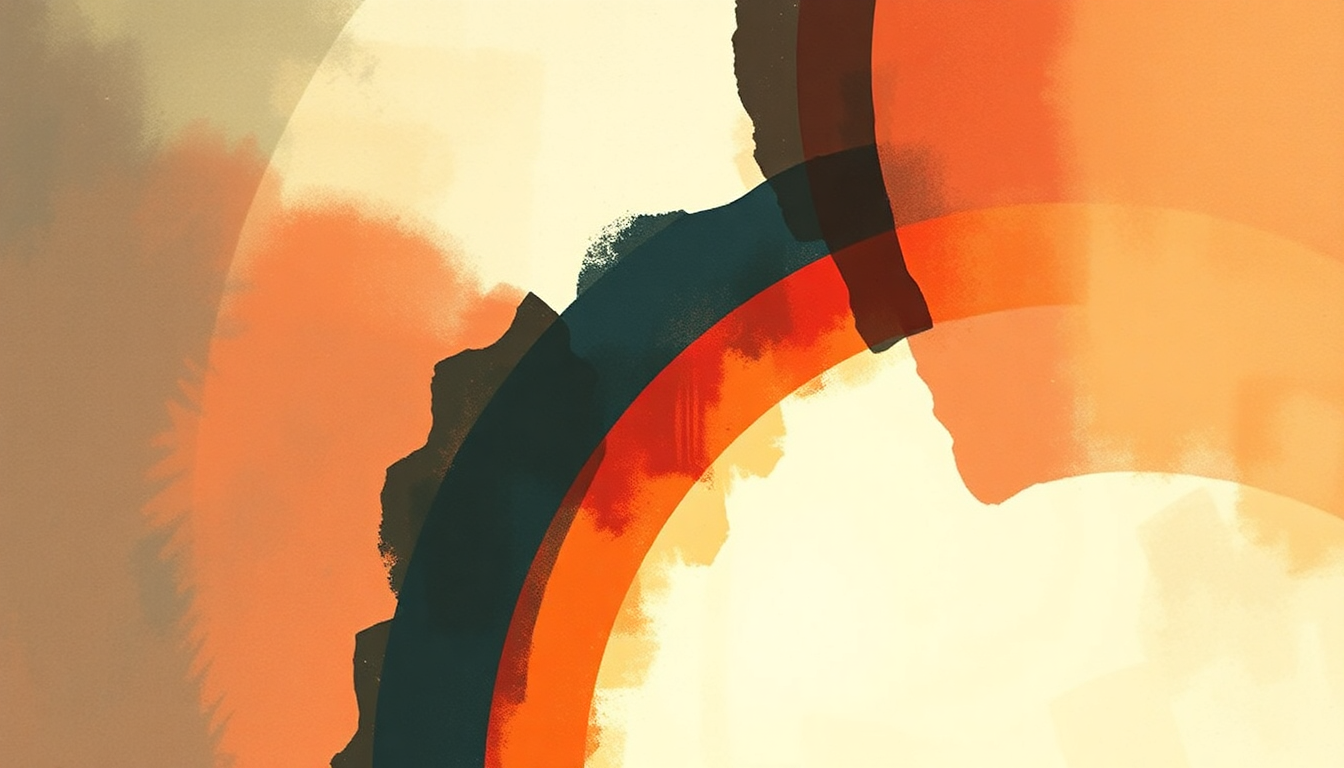 Fan-driven abstract illustration evoking the emotional arc of Tal Vez by Ricky Martin