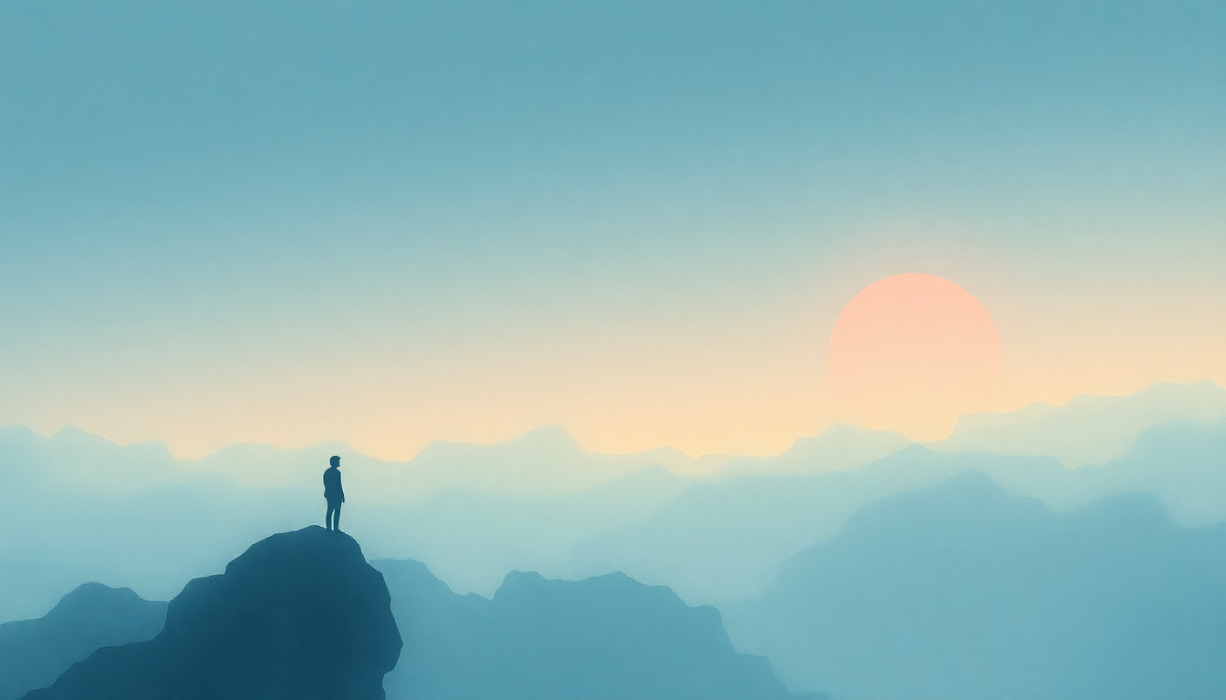 Fan-driven abstract illustration evoking the emotional arc of Talisman by Air