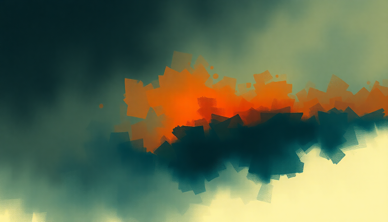 Fan-driven abstract illustration evoking the emotional arc of Talkin' 2 Myself by Eminem
