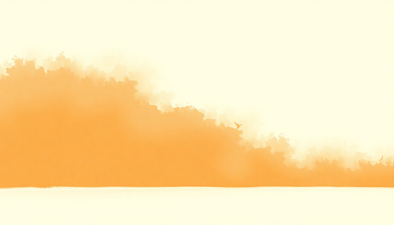 Fan-driven abstract illustration evoking the emotional arc of Tangerine by Led Zeppelin