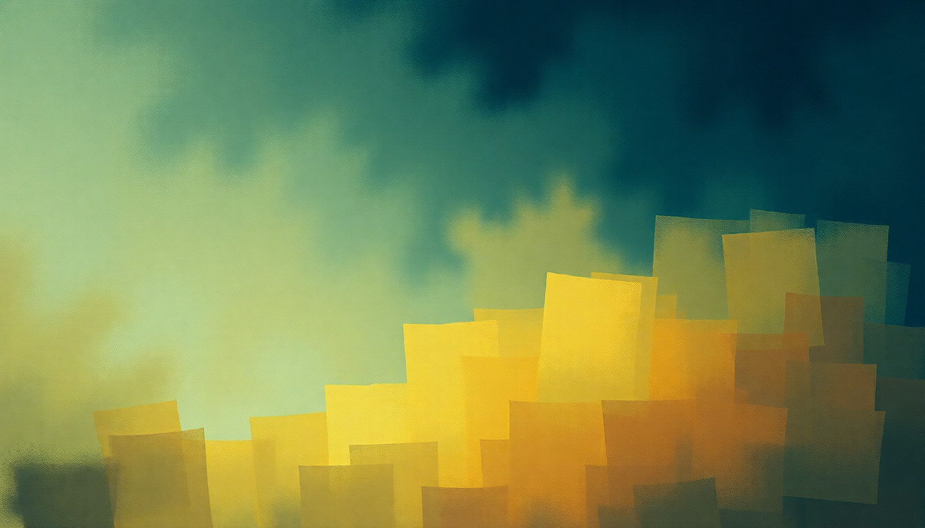 Fan-driven abstract illustration evoking the emotional arc of Tangled Up in Blue by Bob Dylan