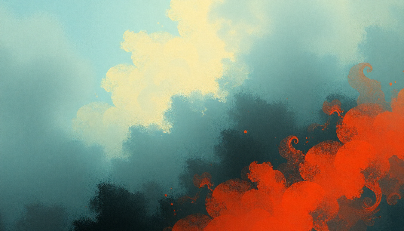 Fan-driven abstract illustration evoking the emotional arc of Taste by Ride