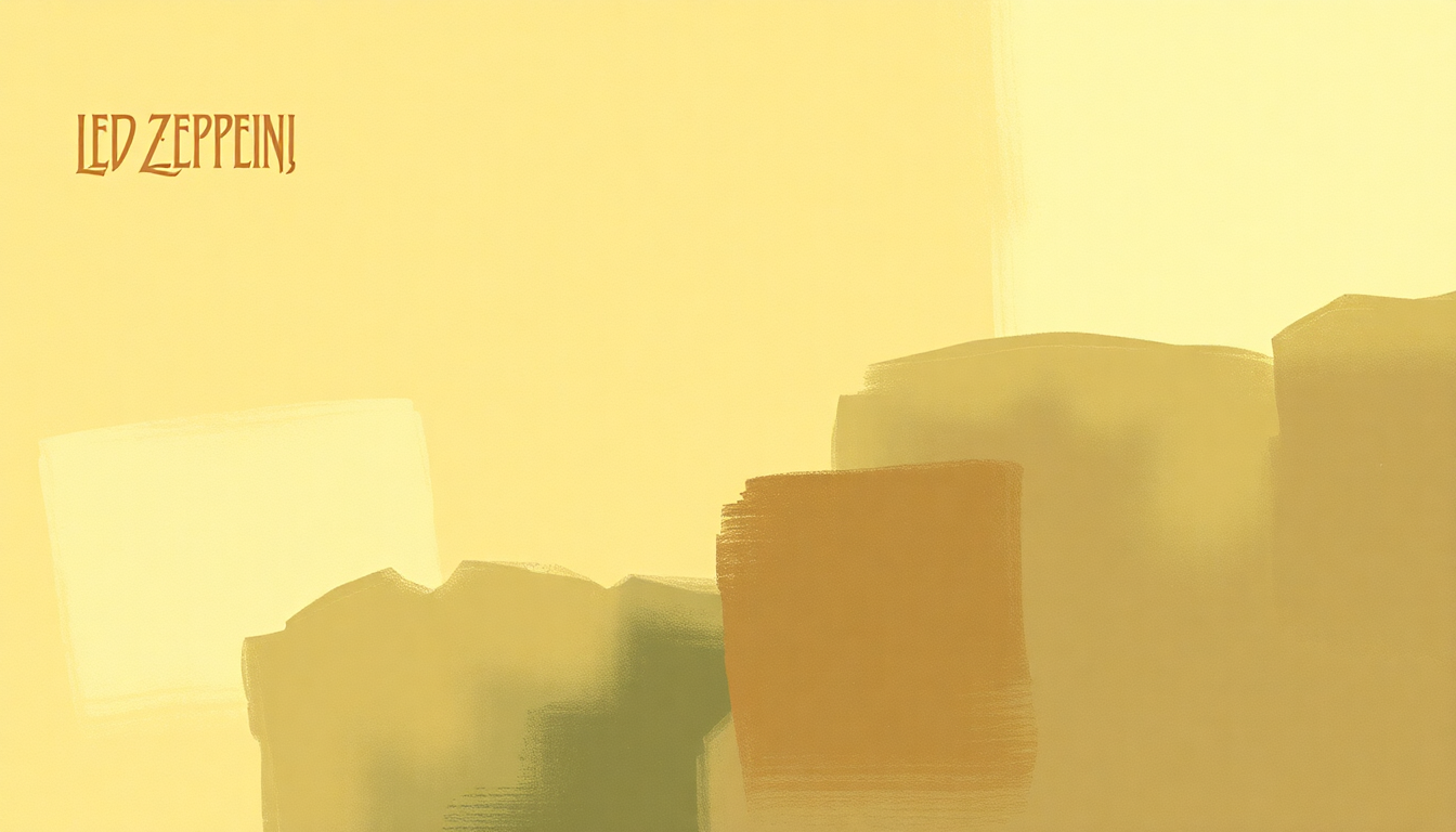 Fan-driven abstract illustration evoking the emotional arc of Tea for One by Led Zeppelin