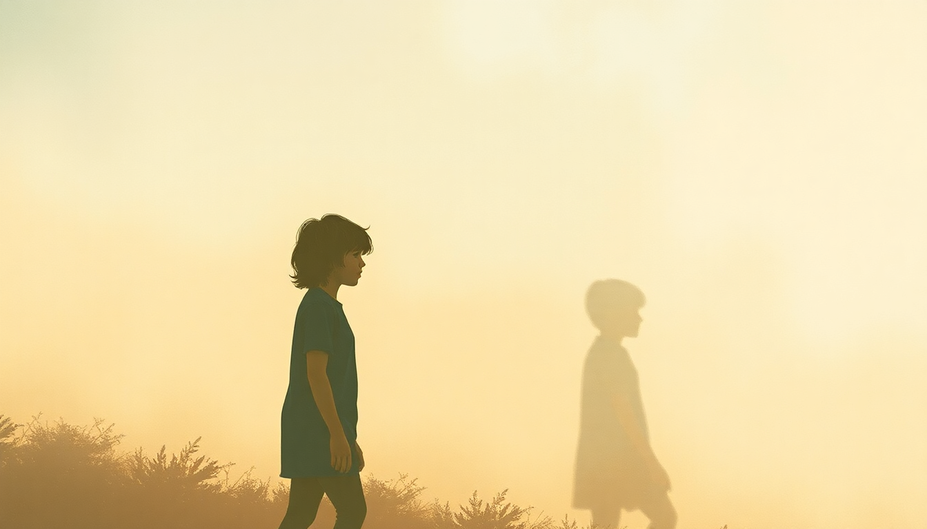 Fan-driven abstract illustration evoking the emotional arc of Teach Your Children by Crosby, Stills, Nash & Young