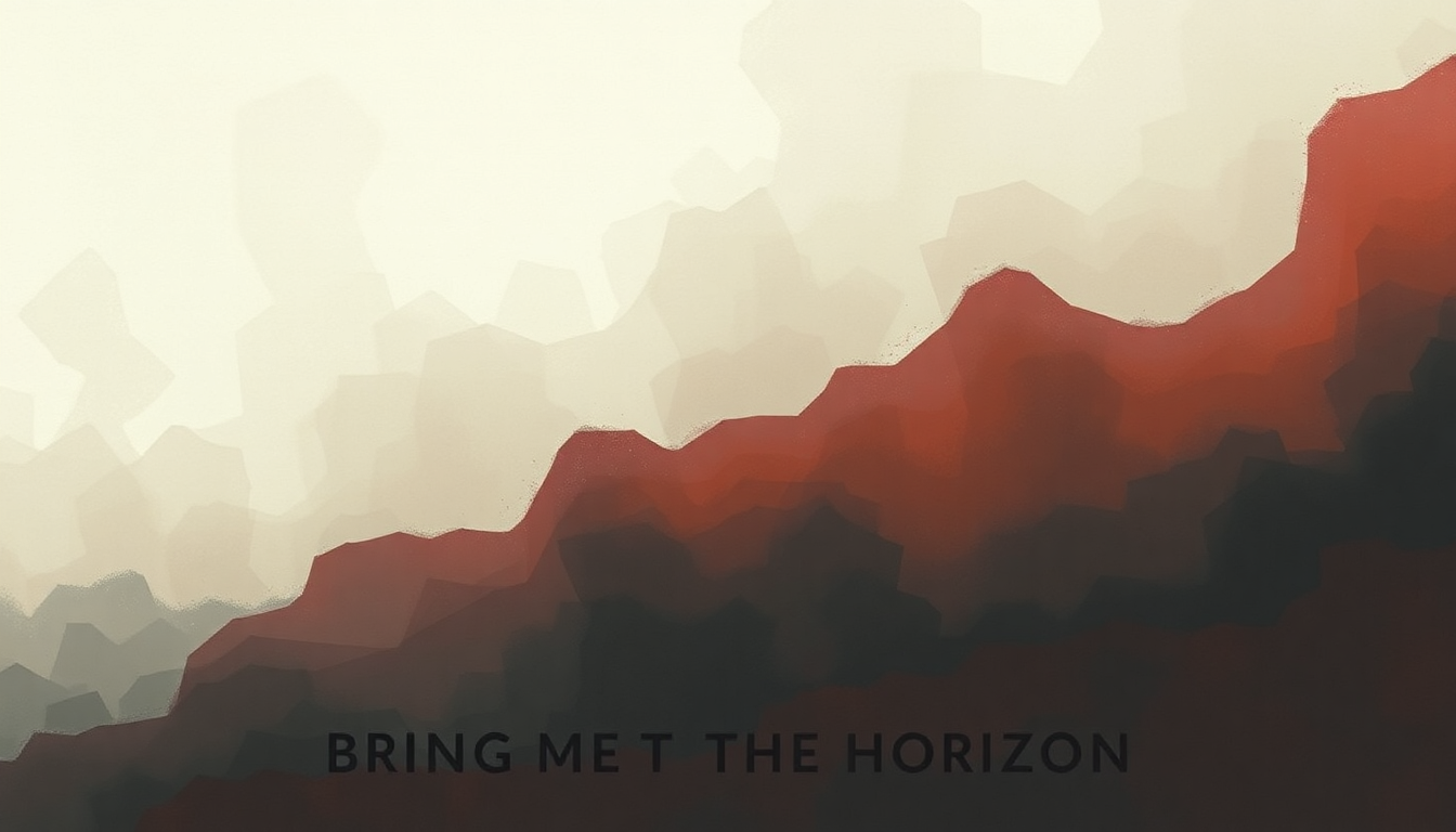 Fan-driven abstract illustration evoking the emotional arc of Teardrops by Bring Me the Horizon