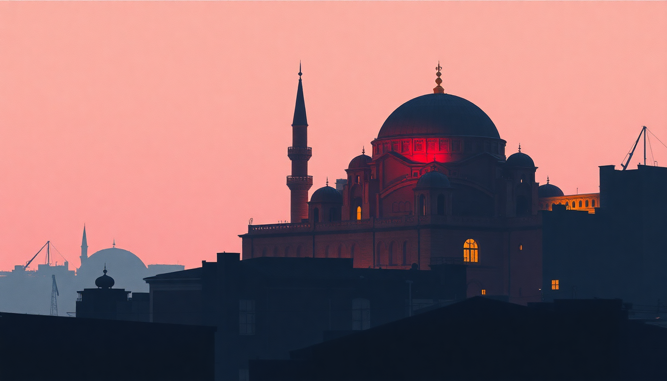 Fan-driven abstract illustration evoking the emotional arc of Telephone Call from Istanbul by Tom Waits