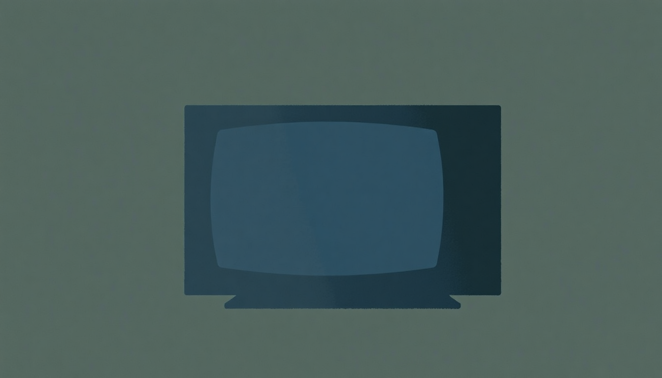 Fan-driven abstract illustration evoking the emotional arc of Television Man by Talking Heads