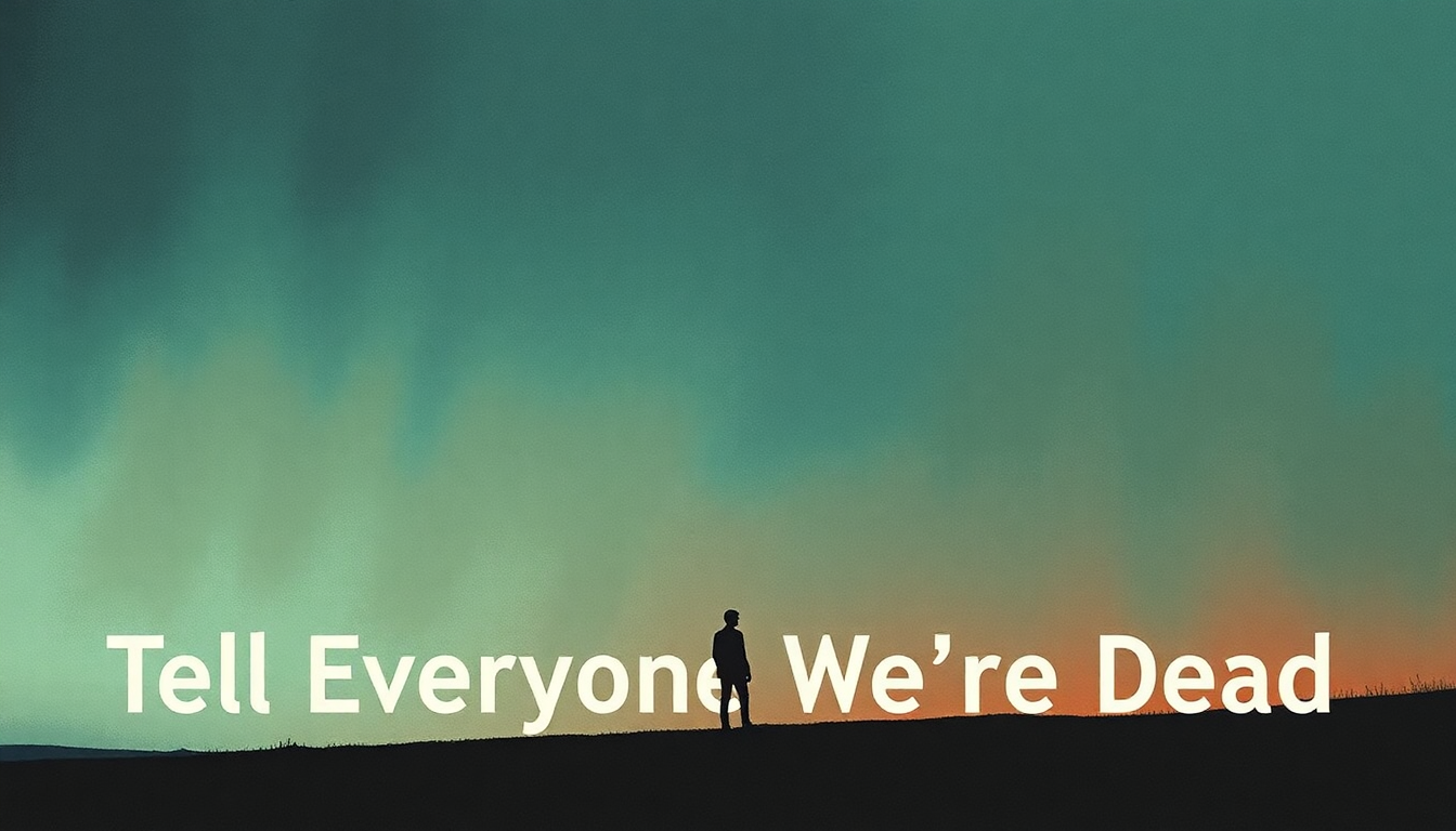 Fan-driven abstract illustration evoking the emotional arc of Tell Everyone We're Dead by The Promise Ring