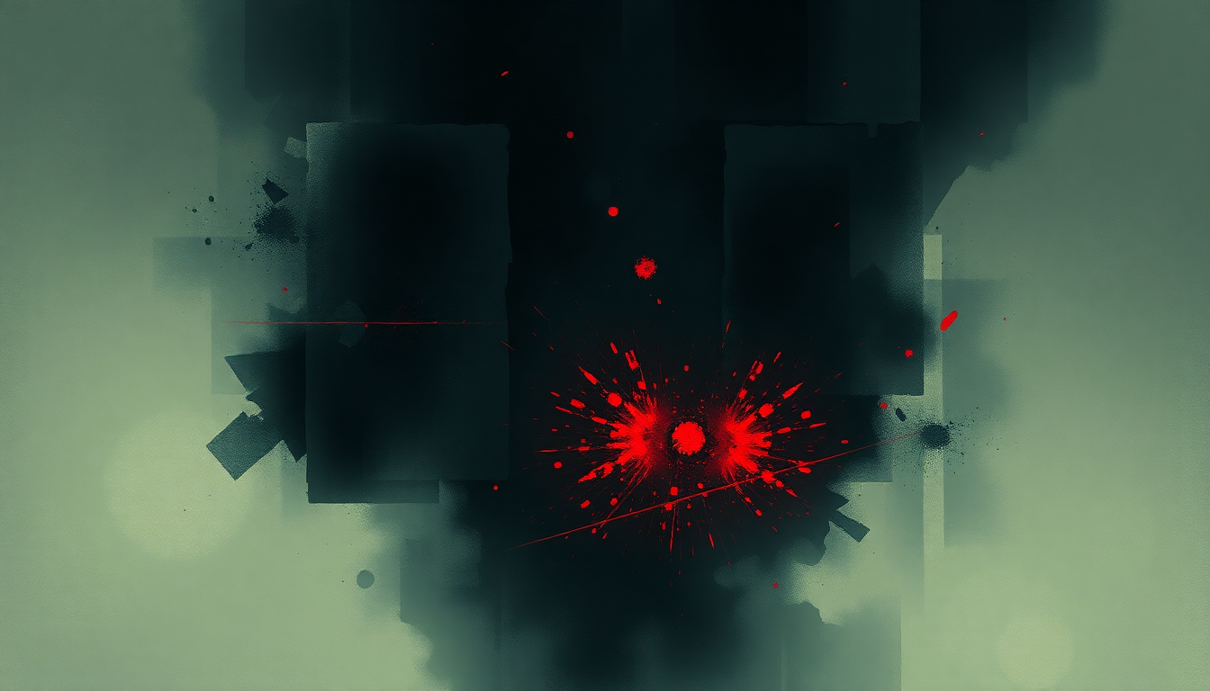 Fan-driven abstract illustration evoking the emotional arc of Ten Thousand Fists by Disturbed