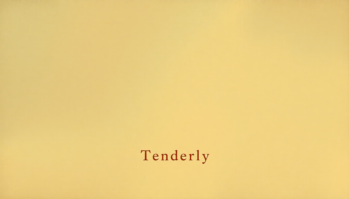 Fan-driven abstract illustration evoking the emotional arc of Tenderly by Chet Baker