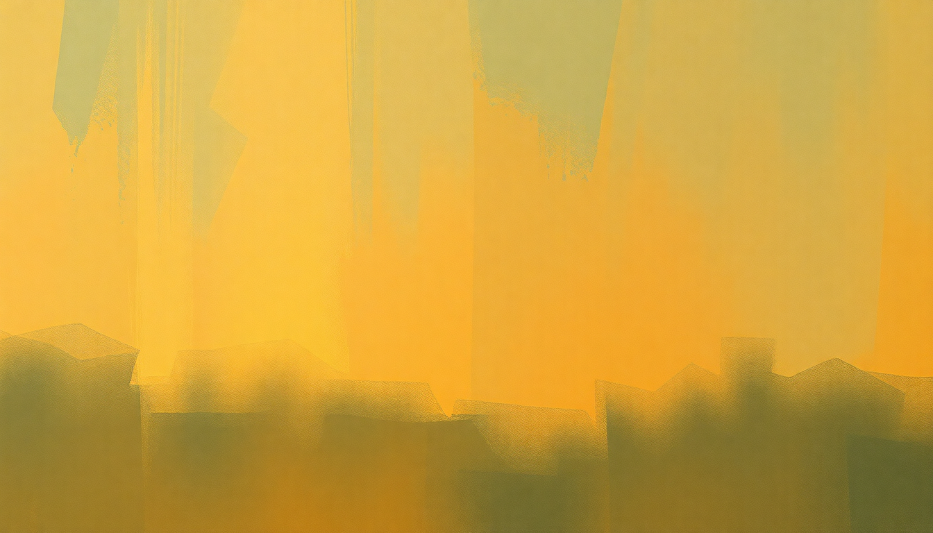 Fan-driven abstract illustration evoking the emotional arc of Tenderly by Oscar Peterson