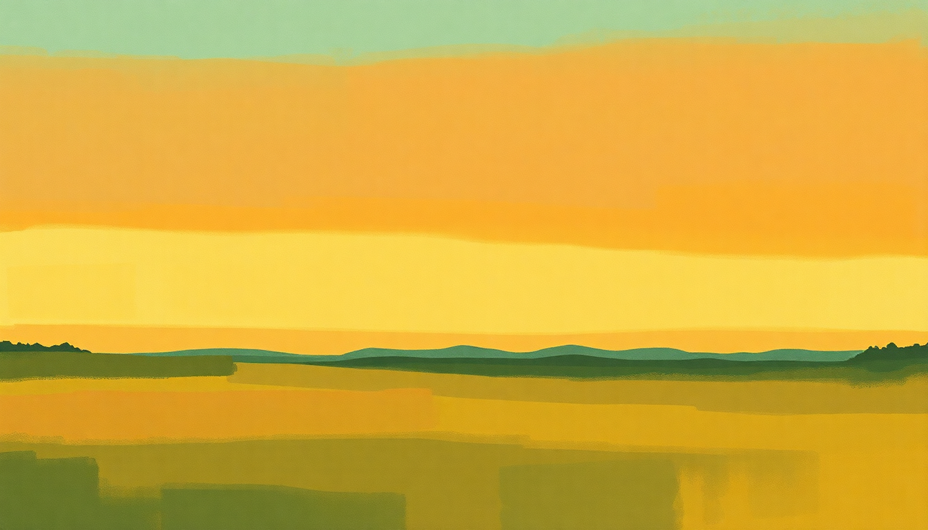 Fan-driven abstract illustration evoking the emotional arc of Texarkana by R.E.M.