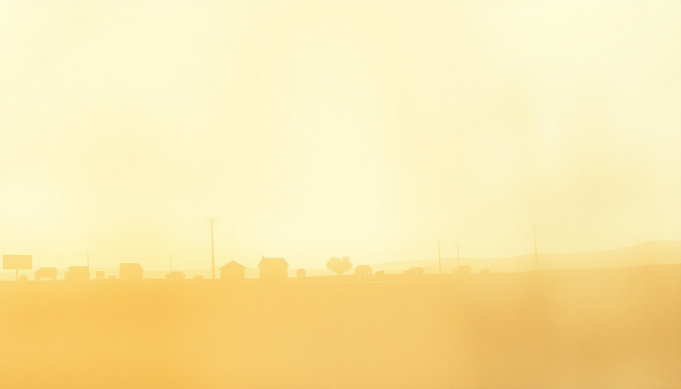 Fan-driven abstract illustration evoking the emotional arc of Texas Cookin by Guy Clark
