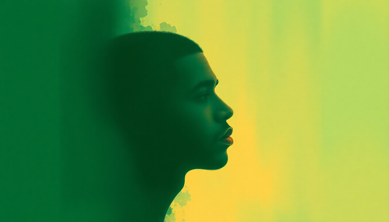 Fan-driven abstract illustration evoking the emotional arc of Texts Go Green by Drake