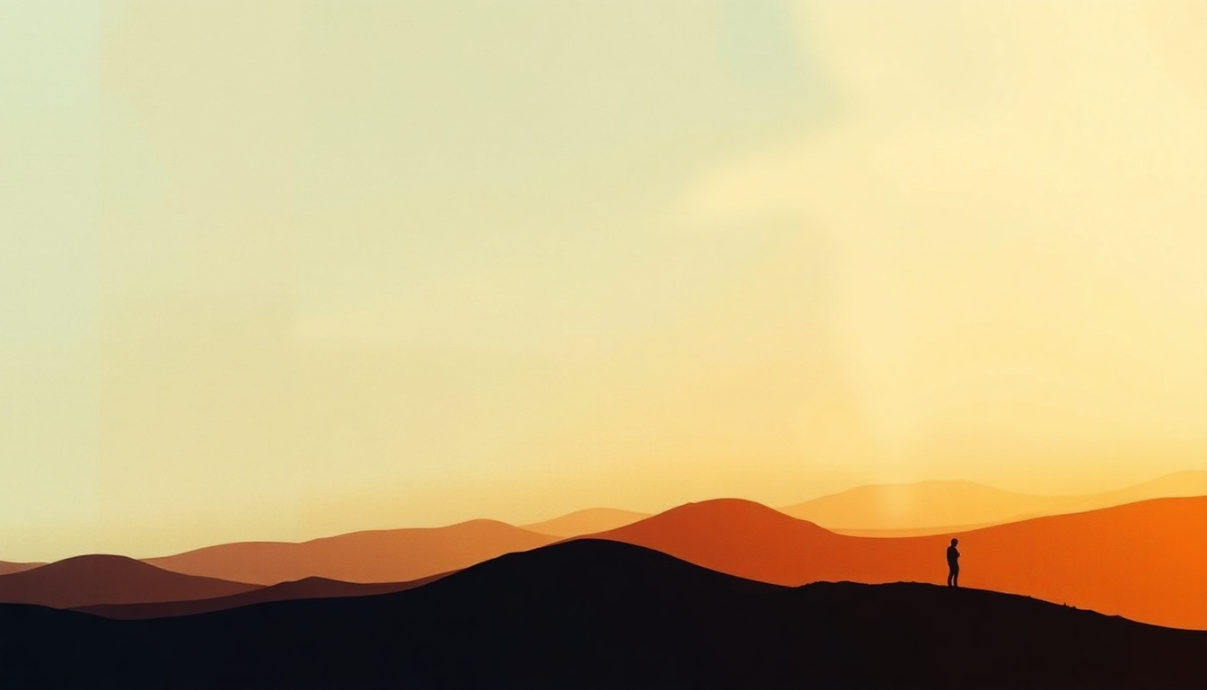 Fan-driven abstract illustration evoking the emotional arc of That's the Way of the World by Earth, Wind & Fire