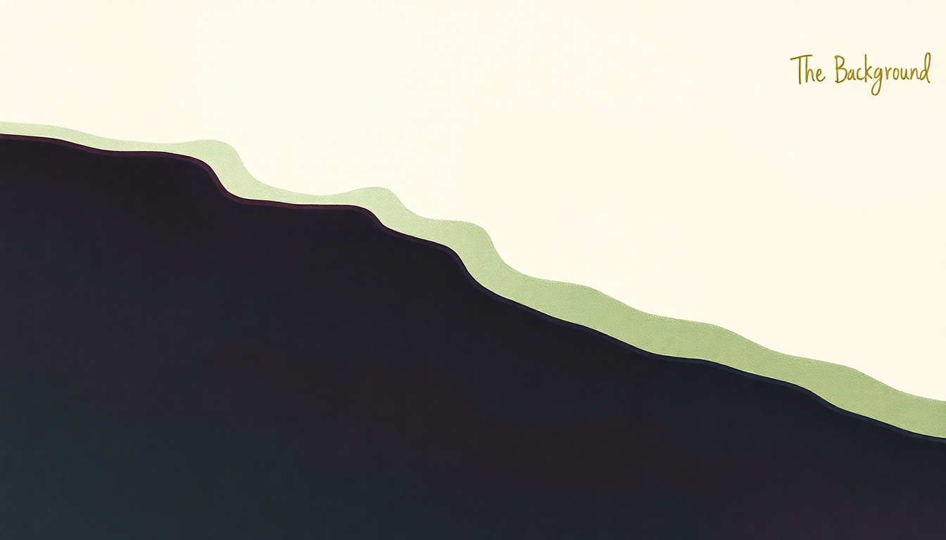 Fan-driven abstract illustration evoking the emotional arc of The Background by Third Eye Blind