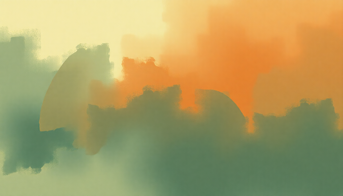Fan-driven abstract illustration evoking the emotional arc of The Barricades of Heaven by Jackson Browne