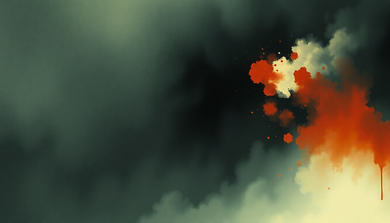 Fan-driven abstract illustration evoking the emotional arc of The Beautiful People by Marilyn Manson