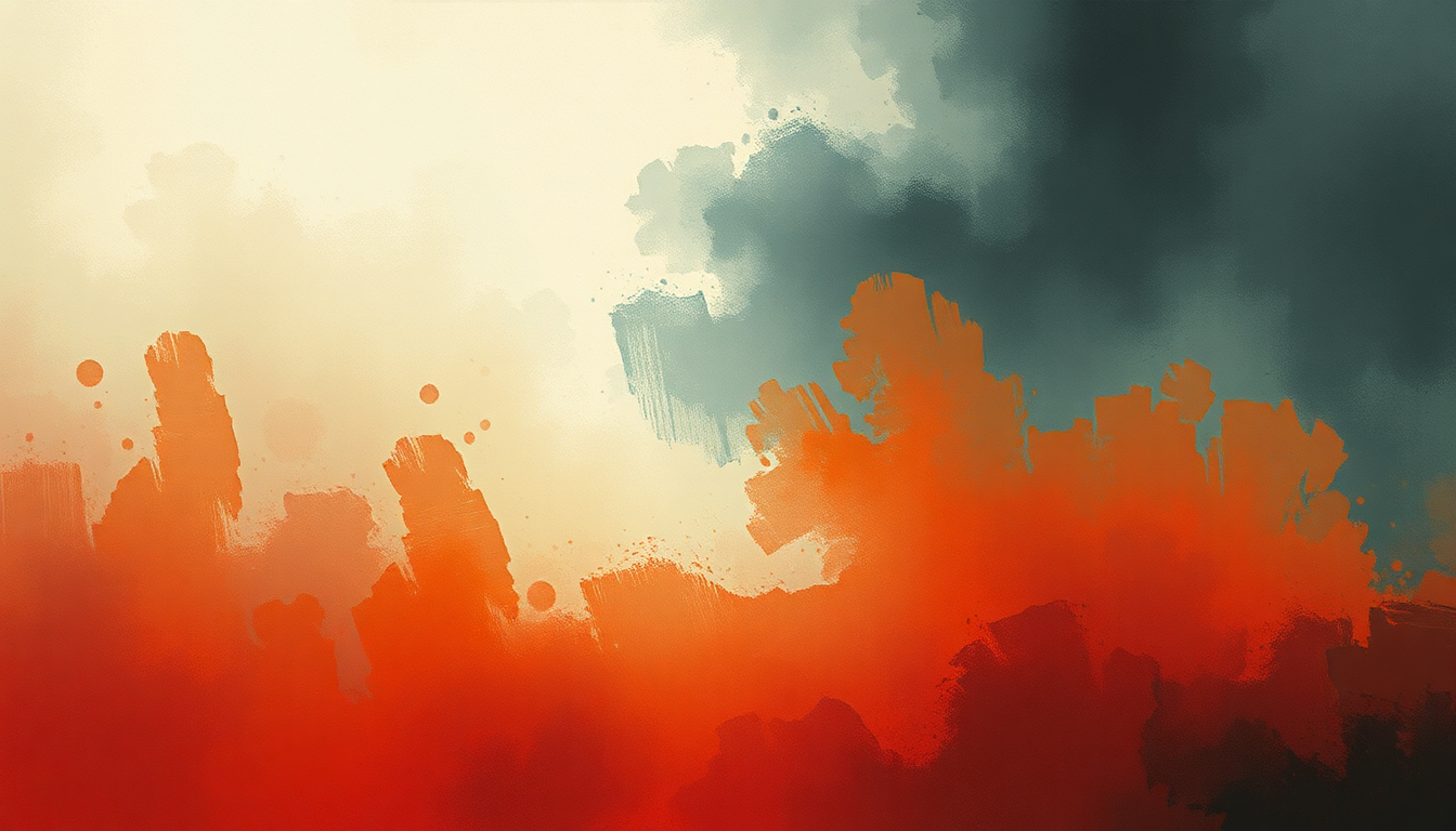 Fan-driven abstract illustration evoking the emotional arc of The Becoming by Nine Inch Nails