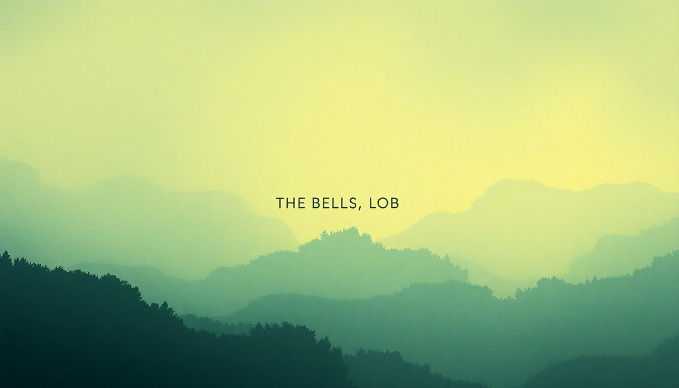 Fan-driven abstract illustration evoking the emotional arc of The Bells by Pedro the Lion