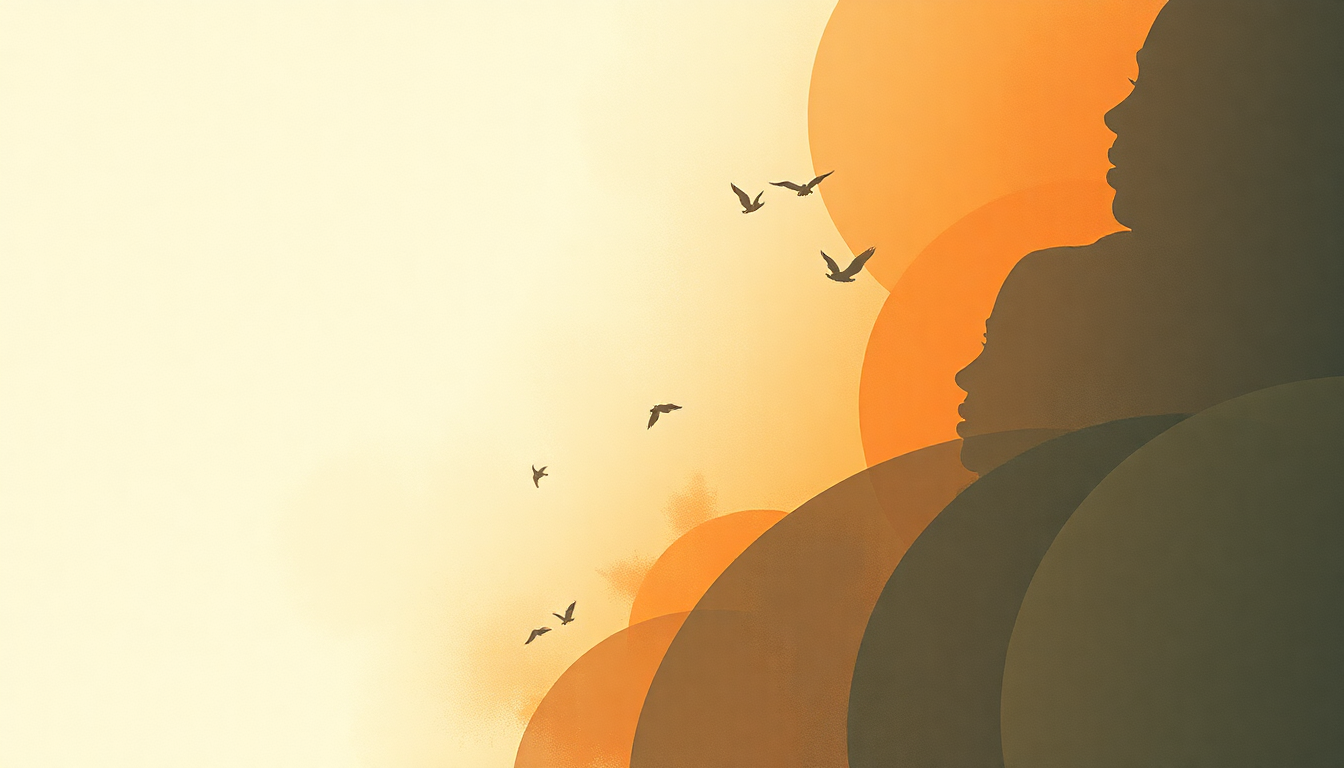 Fan-driven abstract illustration evoking the emotional arc of The Best of Me by Anthony Hamilton