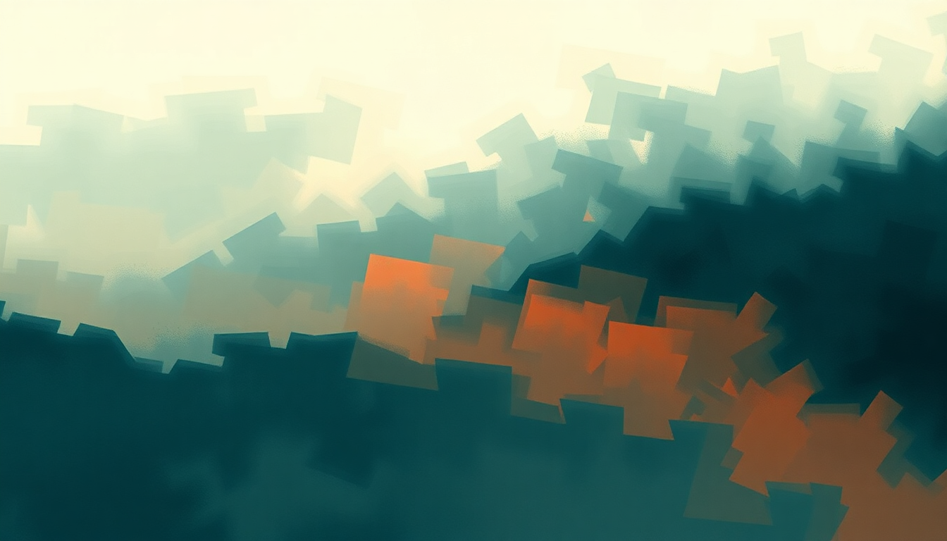 Fan-driven abstract illustration evoking the emotional arc of The Birth and Death of the Day by Explosions in the Sky